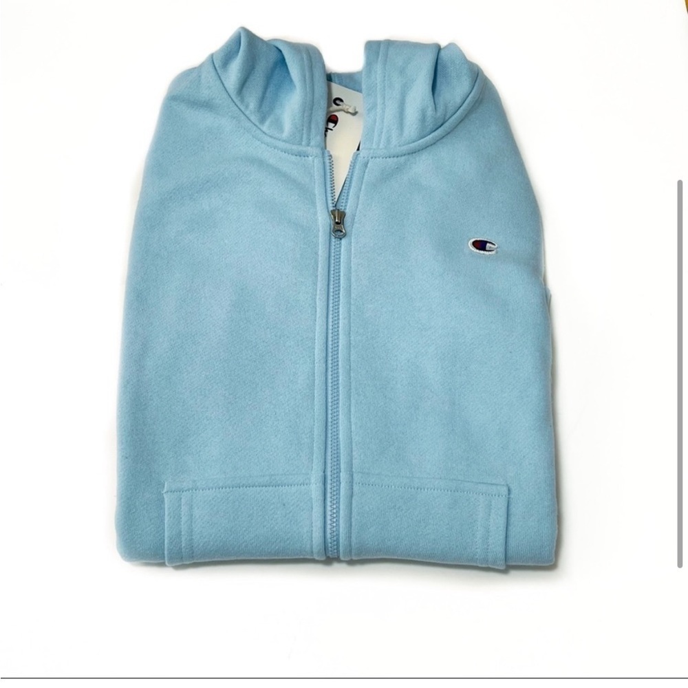 - NWOT- BABY BLUE CHAMPION HOODIE
CHAMPION LOGO Sz Girls Xl​​​​ ☀️​ - Picture 8 of 8